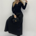 maglia con bottoni in costina benny